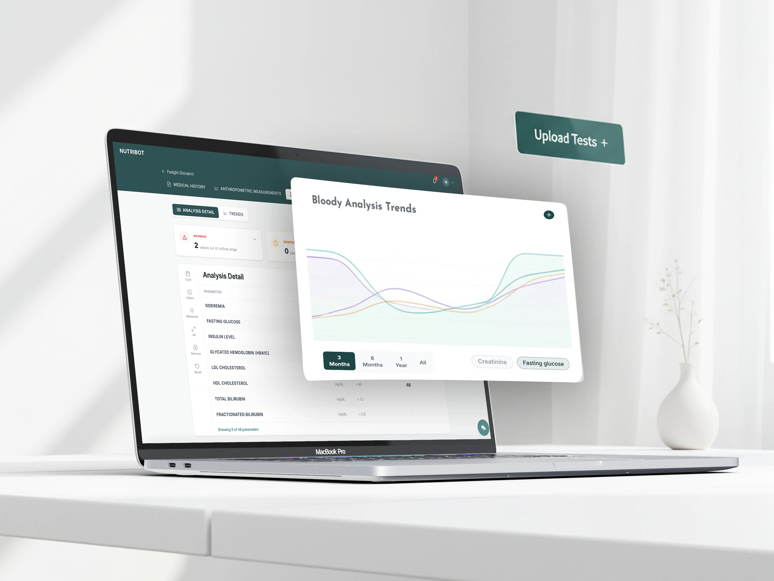 From patient data to complete diet in 3 minutes